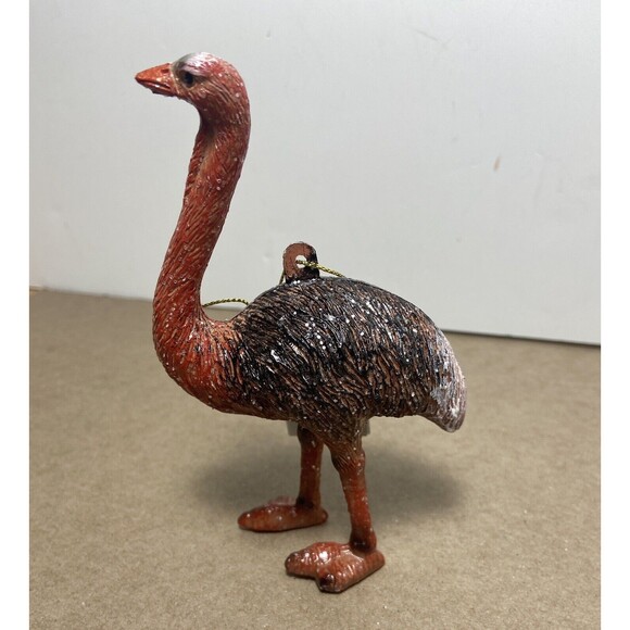Kurt Adler Ostrich Ornament Hanging Wild Animal 4.75 inch Christmas Realistic - Picture 6 of 7